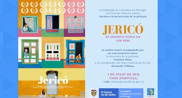 Embajada de Colombia en Portugal invita a la proyección de la película “Jericó, el infinito vuelo de los días” este 1 de julio 