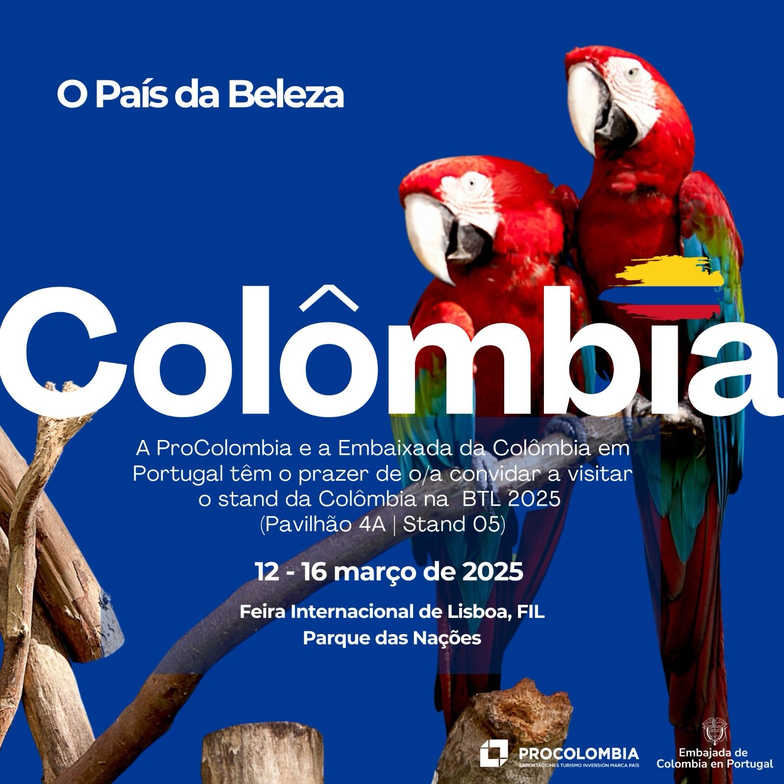 Colombia, presente en la Feria de Turismo de Lisboa BTL 2025