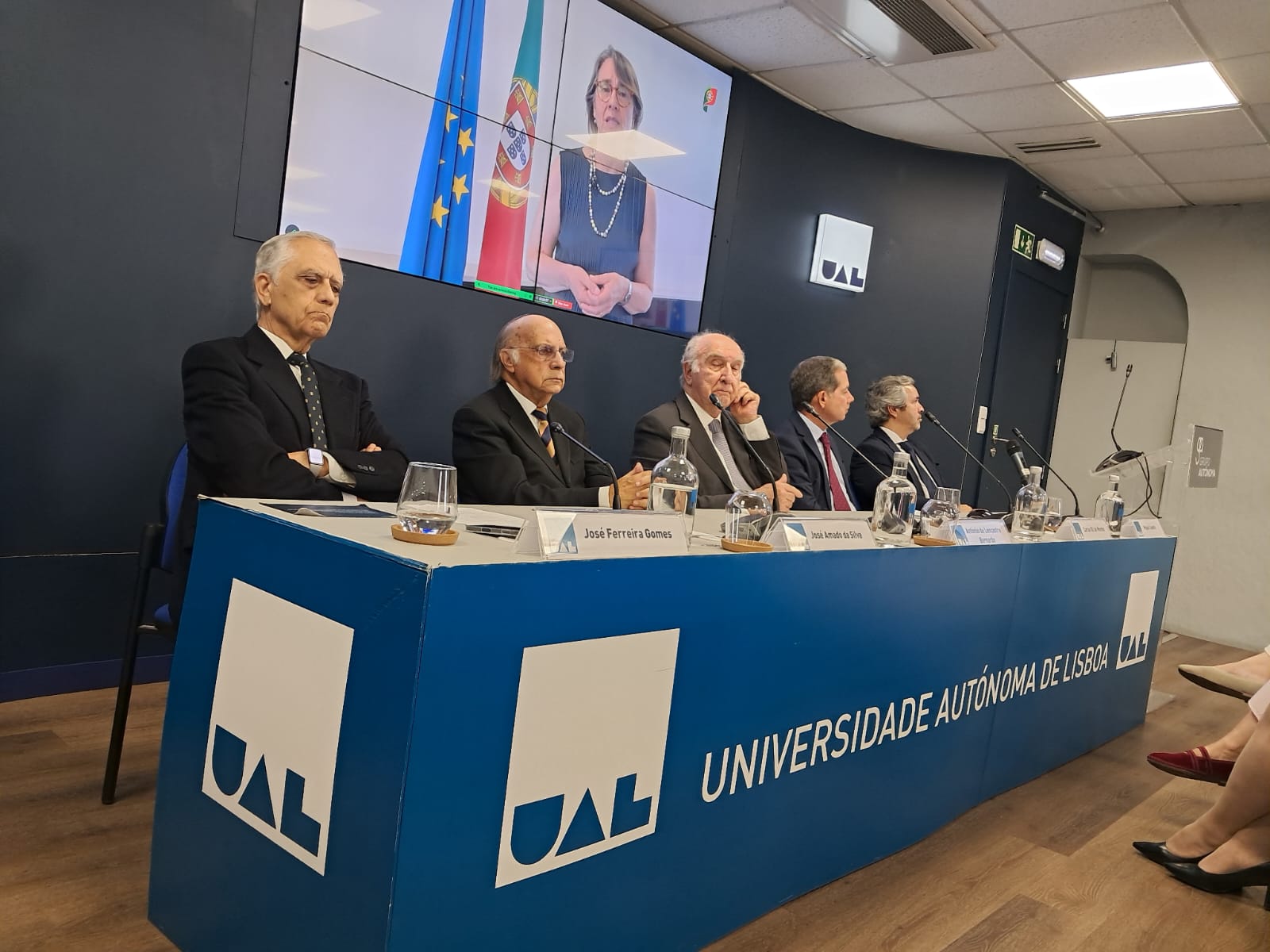 Presentación de la VII Cumbre académica América Latina y el Caribe – Unión Europea, por parte de las directivas de las principales universidades privadas de Portugal, con el apoyo y coordinación de APESP-Asociación Portuguesa de Enseñanza Superior Privada. (Foto: Nuno Bispo, Embajada de Colombia).
