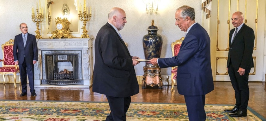 El Embajador José Fernando Bautista presentó cartas credenciales ante el Presidente de la República Portuguesa