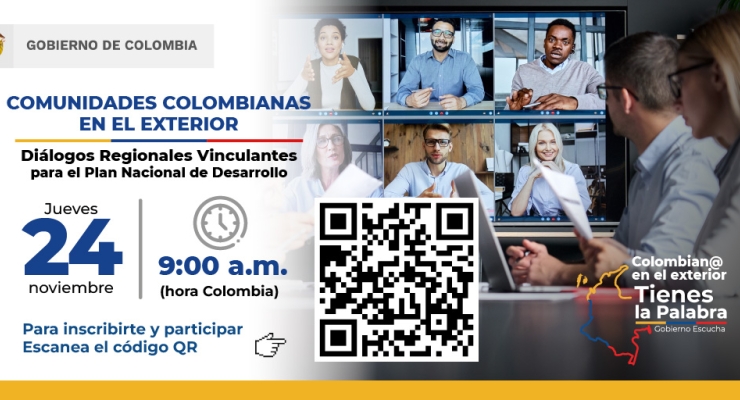 Diálogo Regional Vinculante con las Comunidades Colombianas en el Exterior (virtual) 