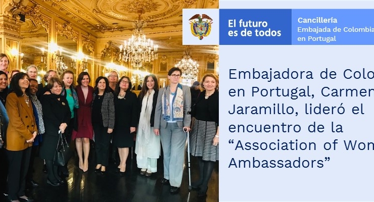 Embajadora de Colombia en Portugal, Carmenza Jaramillo, lideró el evento de la “Association of Women Ambassadors” 